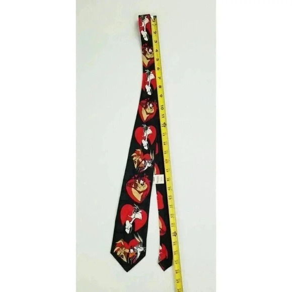Looney Tunes Men's Vintage Silk Neck Tie Bugs Bunny Daffy Duck Wylie Coyote TAZ - Picture 6 of 7